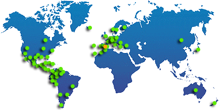 Usuarios de Climasoft online alrededor del mundo